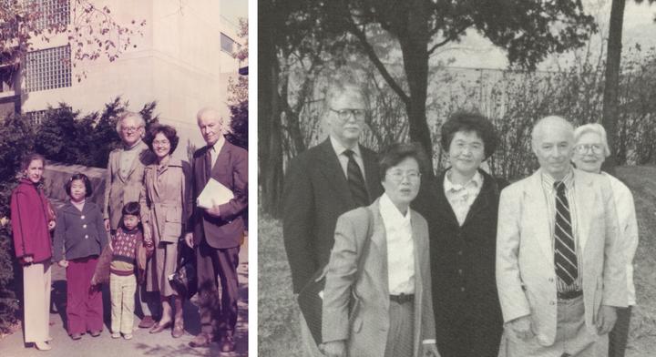 Kim with advisors and colleagues